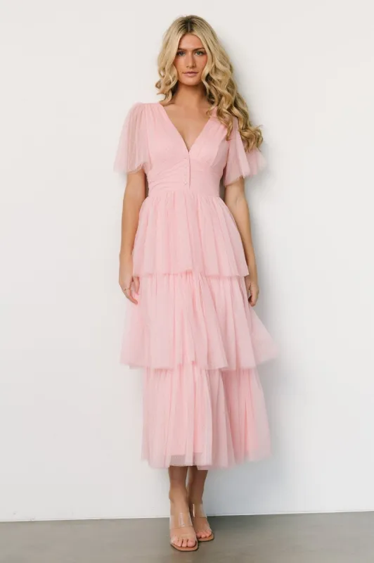 Starlet Tiered Maxi Dress | Blush sold by Baltic Born