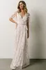Marseille Embossed Maxi Dress | Cherry Blossom sold by Baltic Born