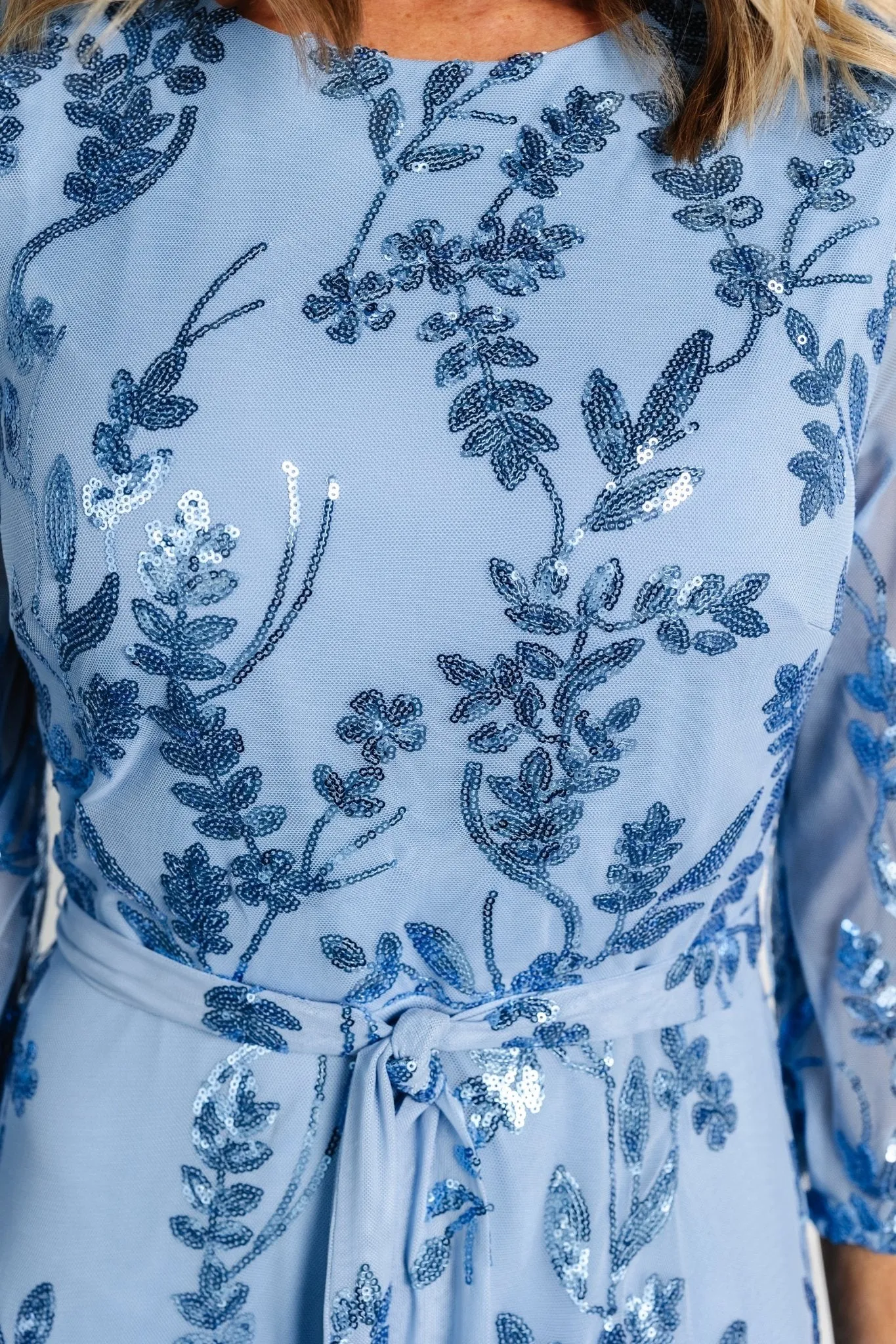 Destiny Sequin Maxi Dress | Blue sold by Baltic Born product image thumbnail 4