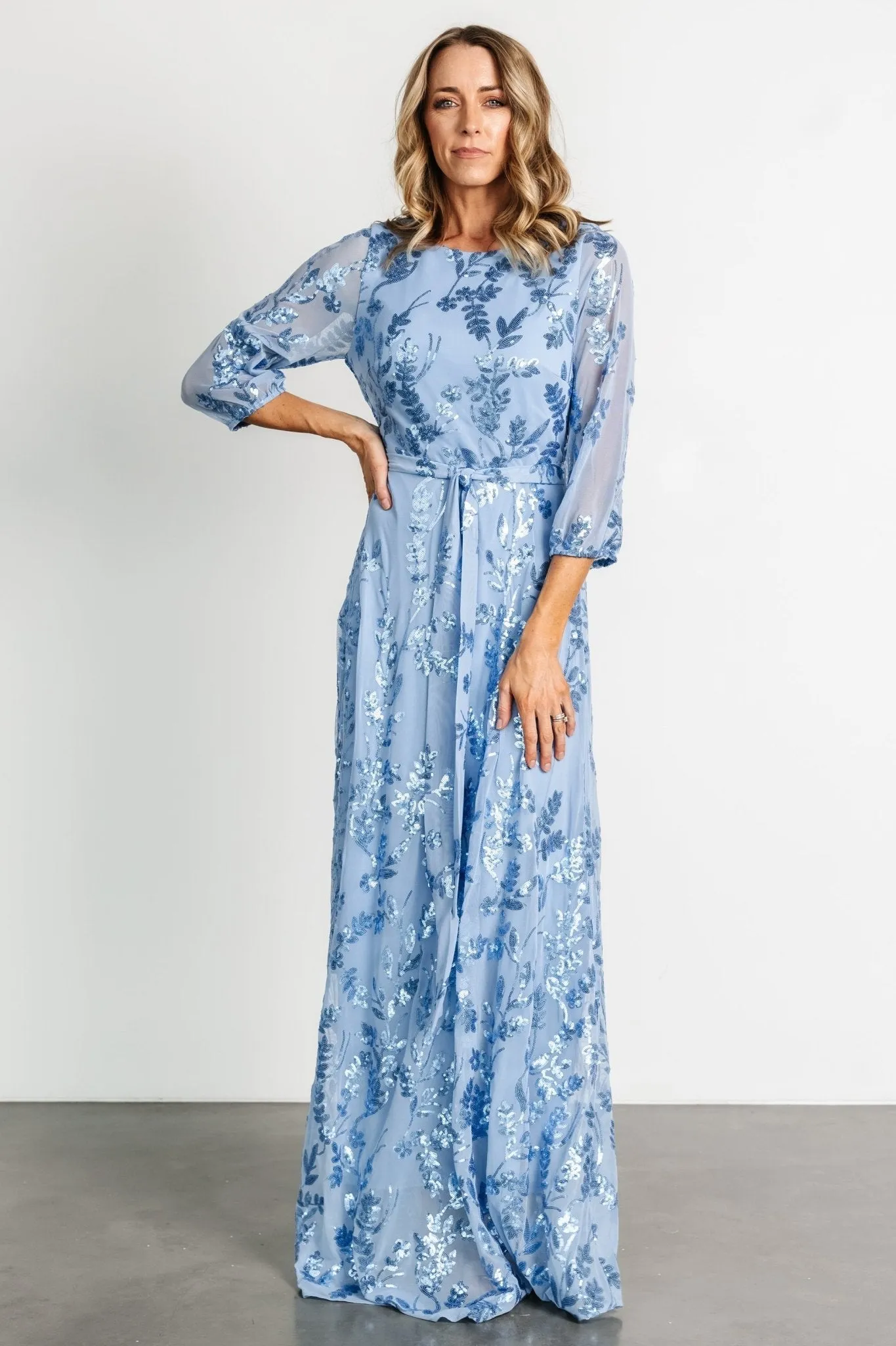 Destiny Sequin Maxi Dress | Blue sold by Baltic Born product image thumbnail 2