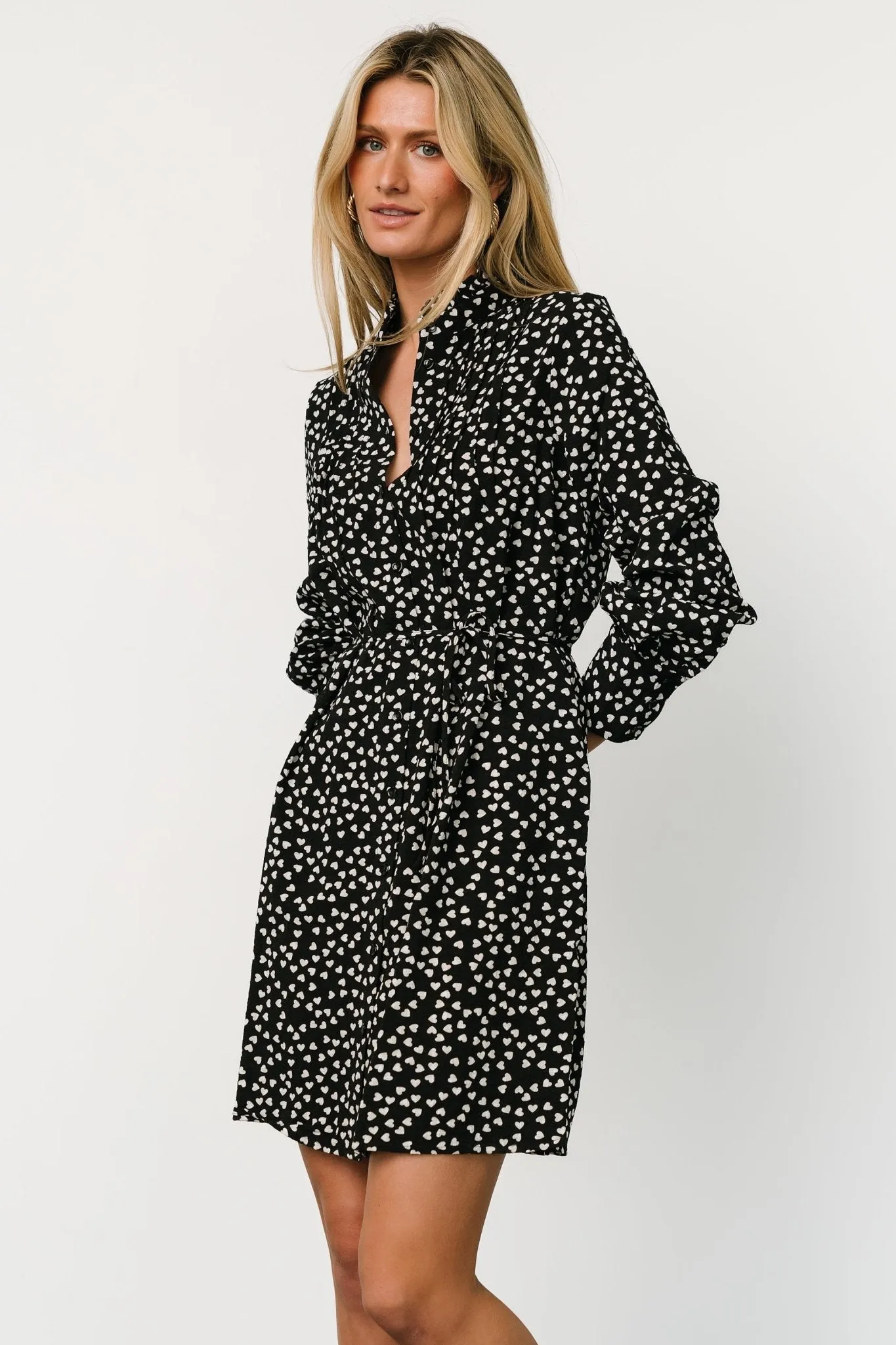 Trinity Short Dress | Black Print sold by Baltic Born product image thumbnail 3