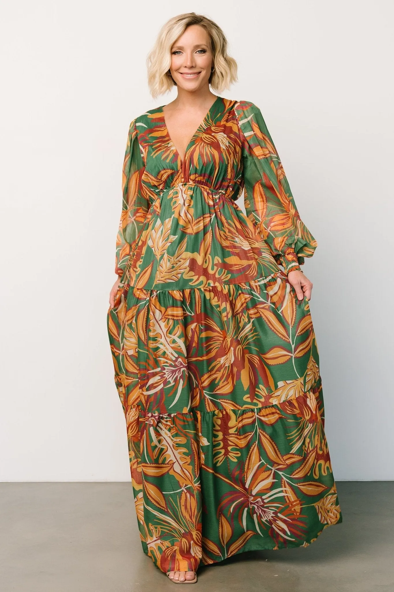 Banks Maxi Dress | Green Multi sold by Baltic Born