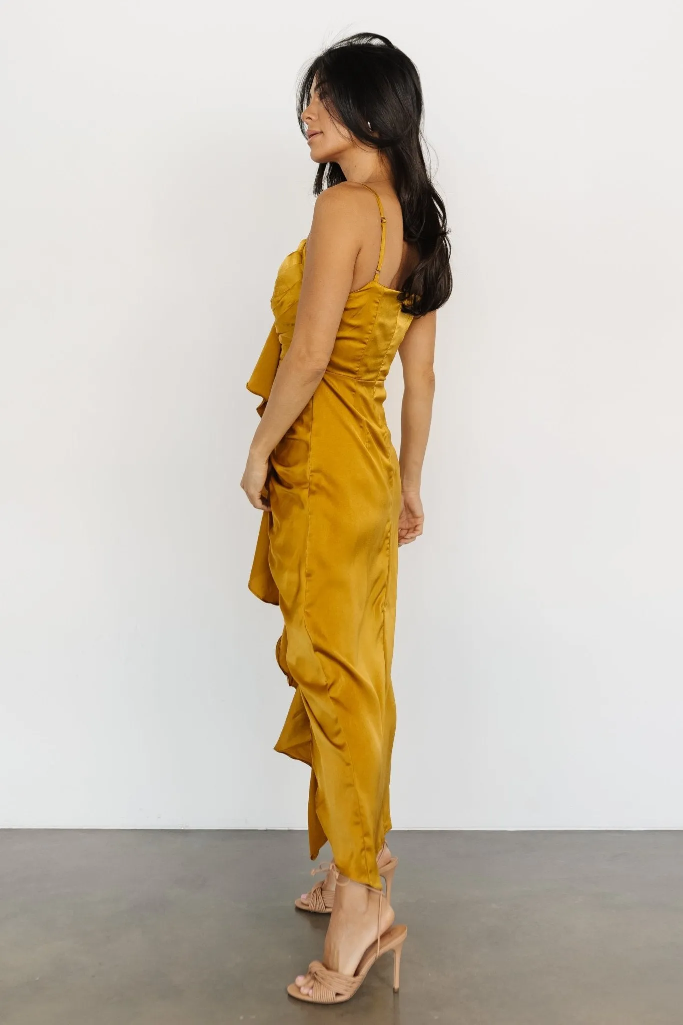 Thessaly Maxi Dress | Brushed Gold sold by Baltic Born product image thumbnail 5