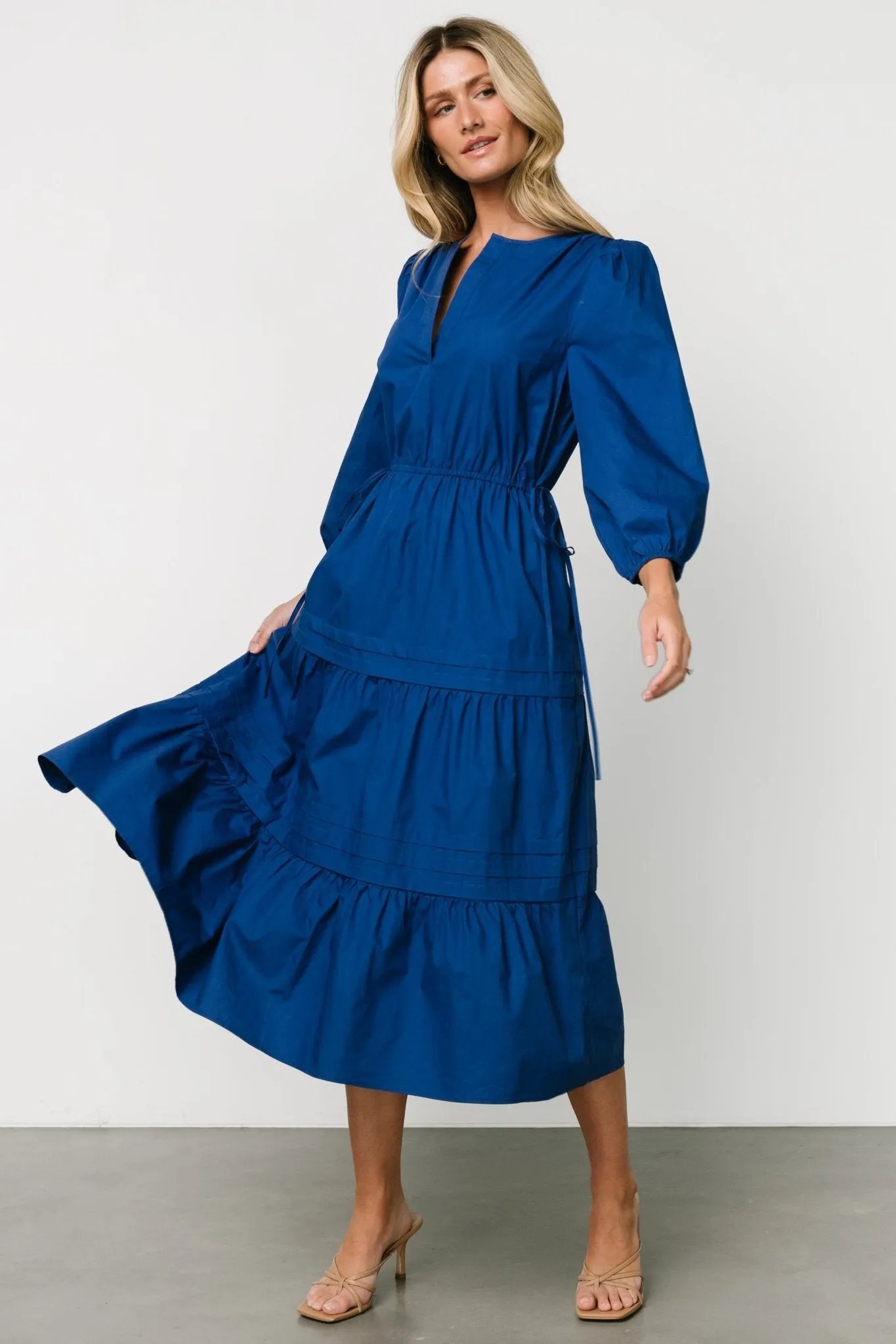 Santa Fe Poplin Midi Dress | Cobalt sold by Baltic Born product image thumbnail 4