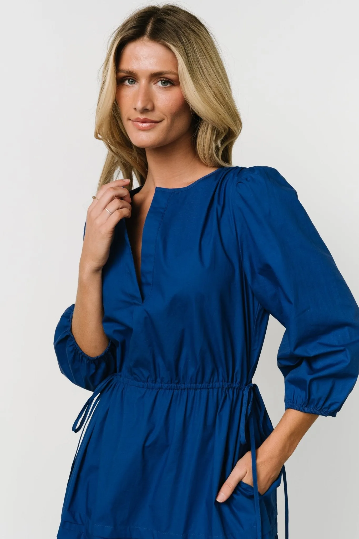 Santa Fe Poplin Midi Dress | Cobalt sold by Baltic Born product image thumbnail 2