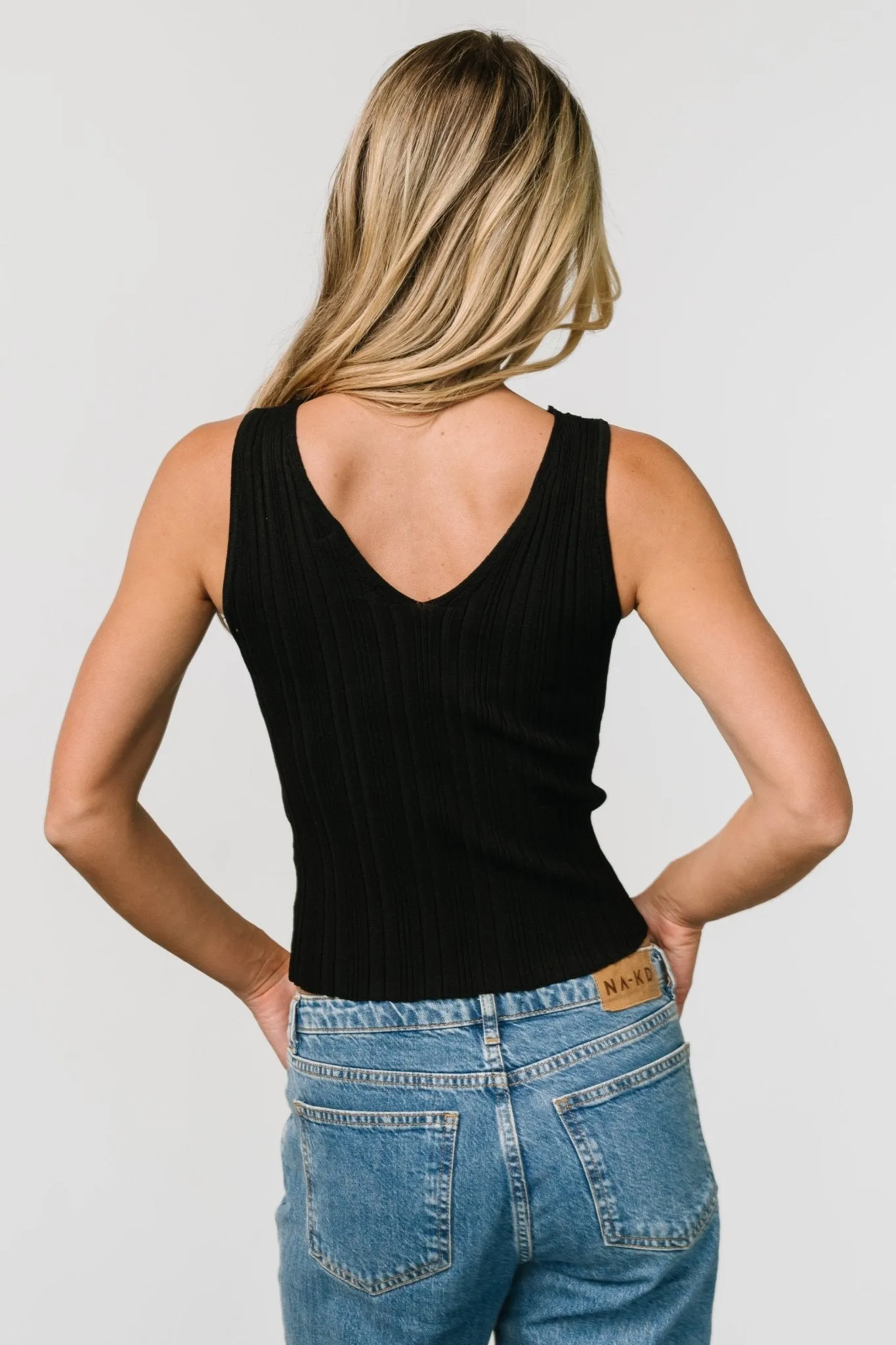 York V Neck Tank | Black sold by Baltic Born product image thumbnail 4