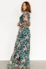 Maura Wrap Maxi Dress | Emerald Floral sold by Baltic Born