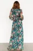 Maura Wrap Maxi Dress | Emerald Floral sold by Baltic Born