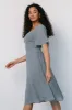 Colette Sweetheart Midi Dress | Dusty Blue sold by Baltic Born