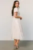 Mildred Embroidered Midi Dress | Vintage Cream sold by Baltic Born
