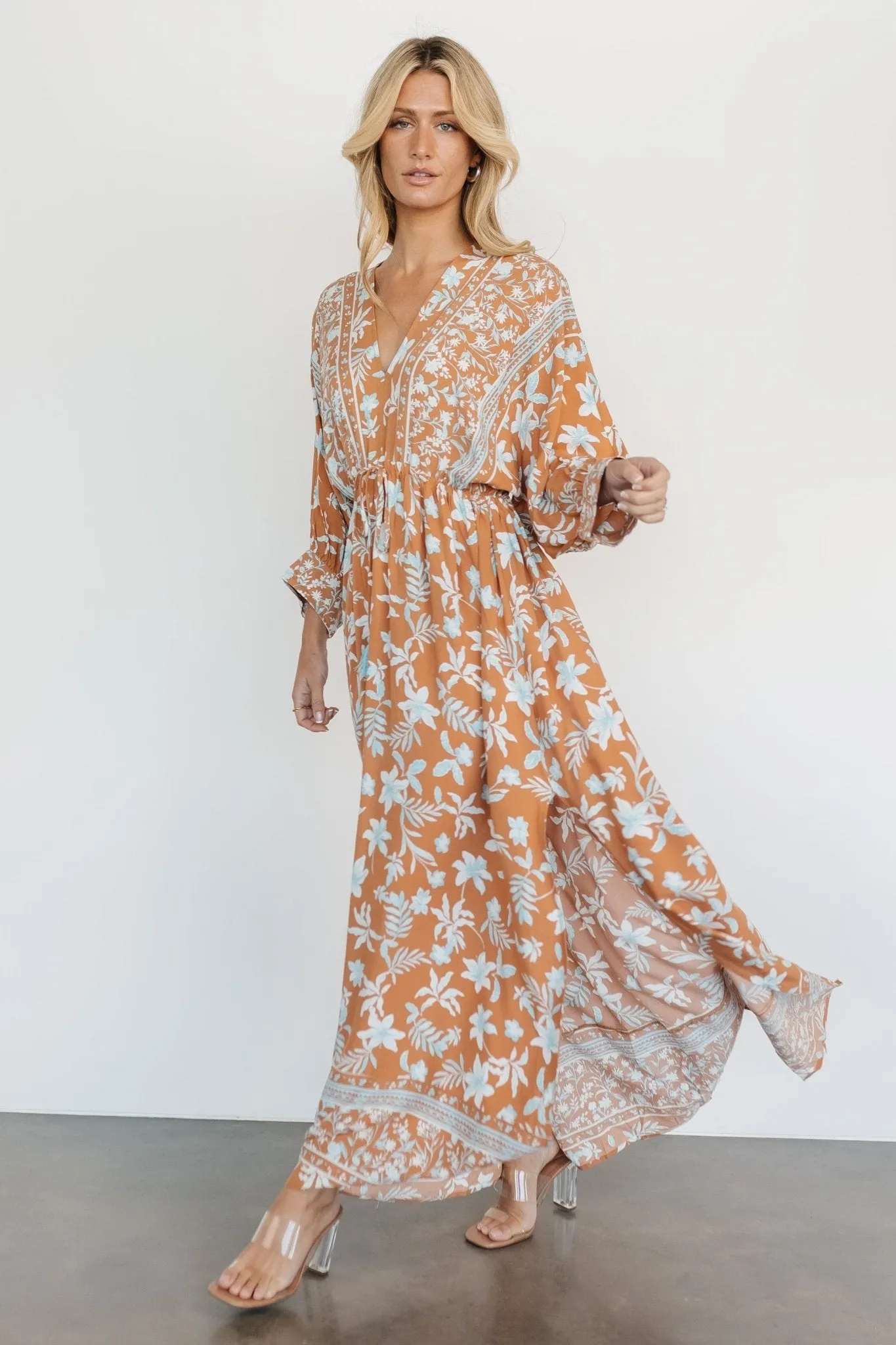 Laken Maxi Dress | Camel Multi sold by Baltic Born product image thumbnail 3
