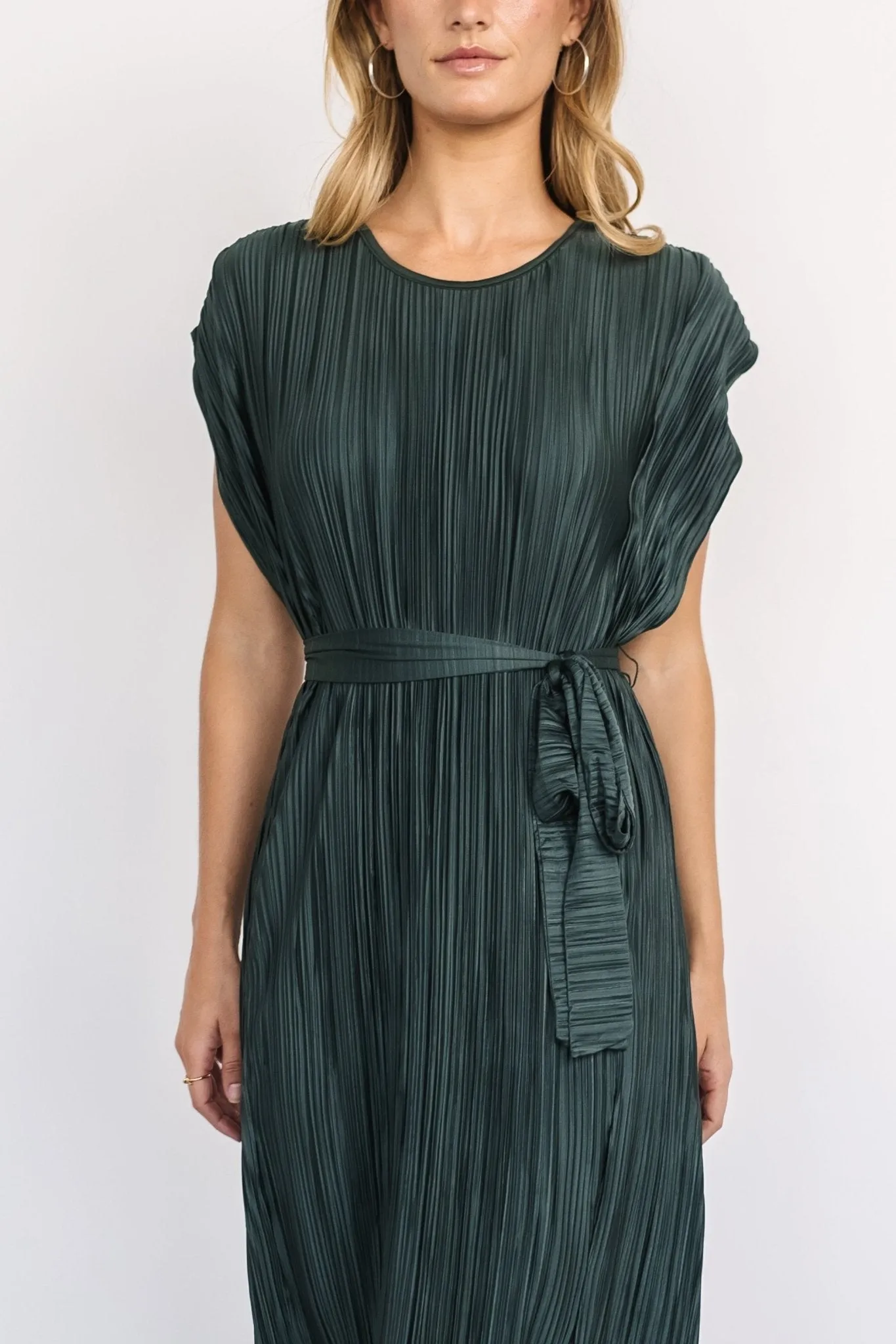 Tori Pleated Maxi Dress | Dark Green sold by Baltic Born product image thumbnail 2