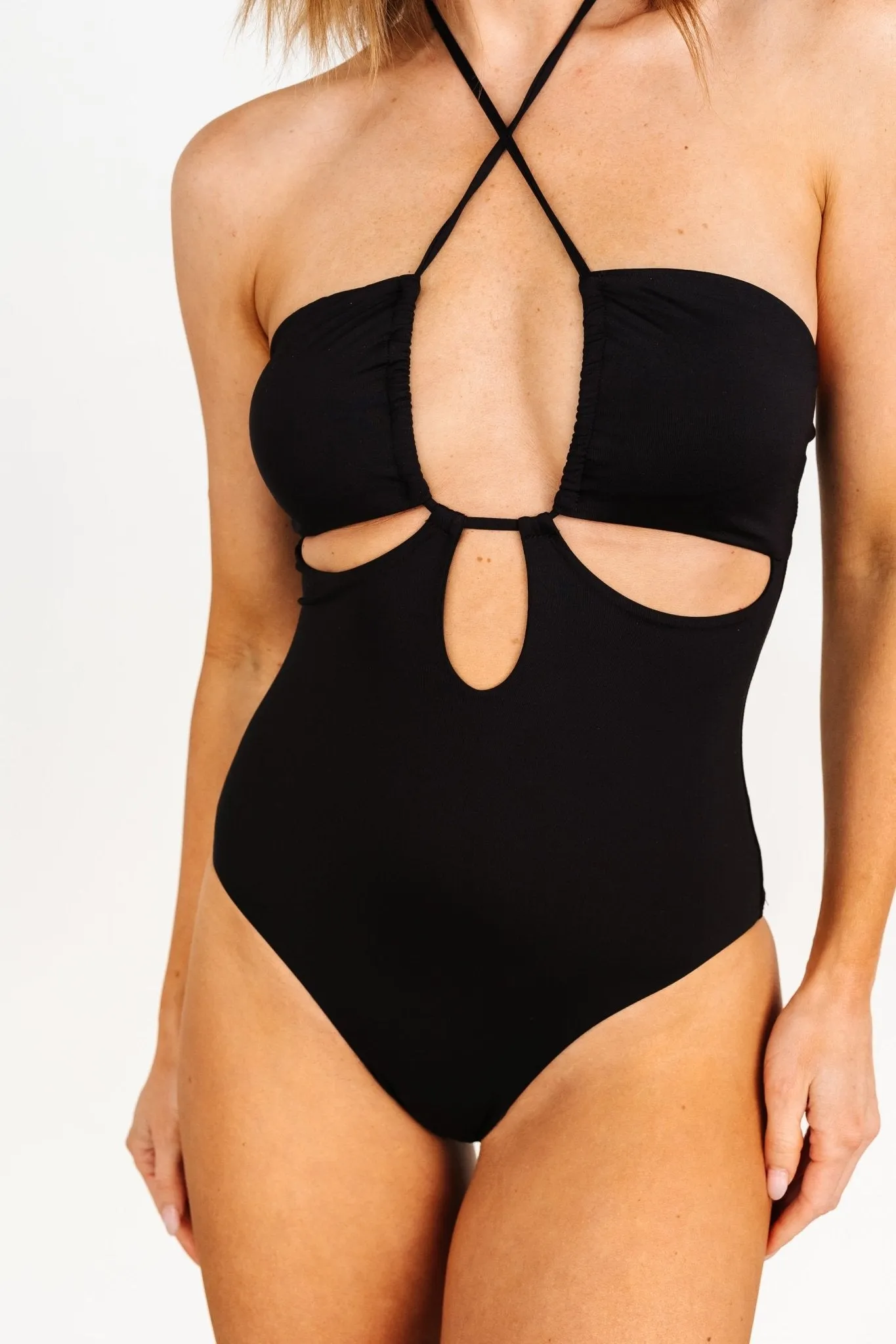 St. Tropez Cut Out One Piece | Black sold by Baltic Born product image thumbnail 2
