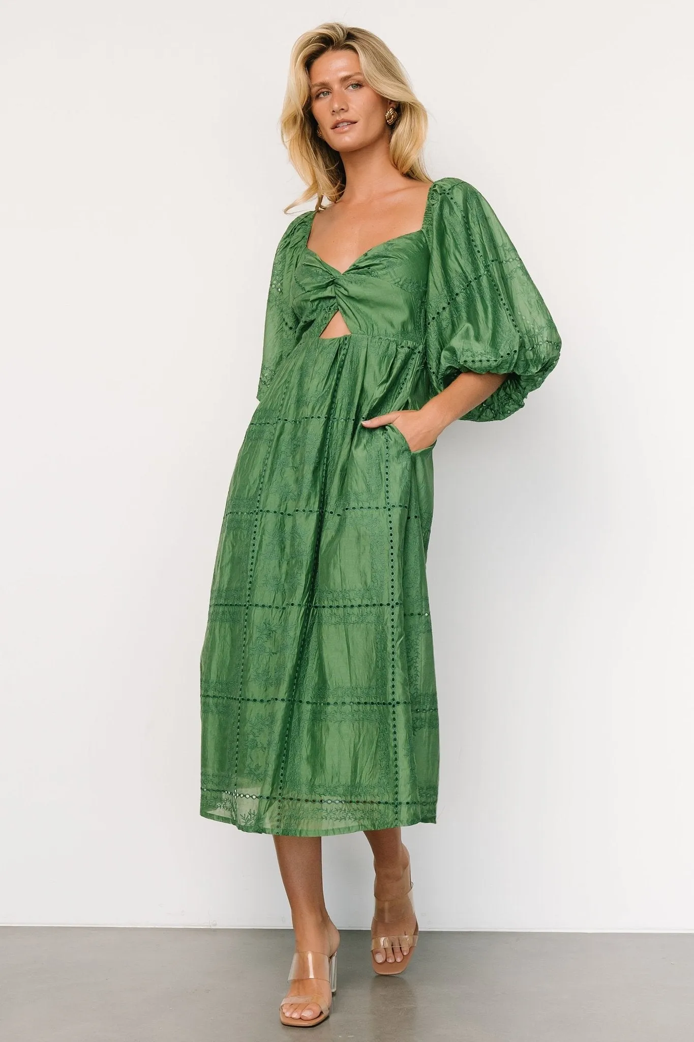 Brynn Midi Dress | Green sold by Baltic Born product image thumbnail 4