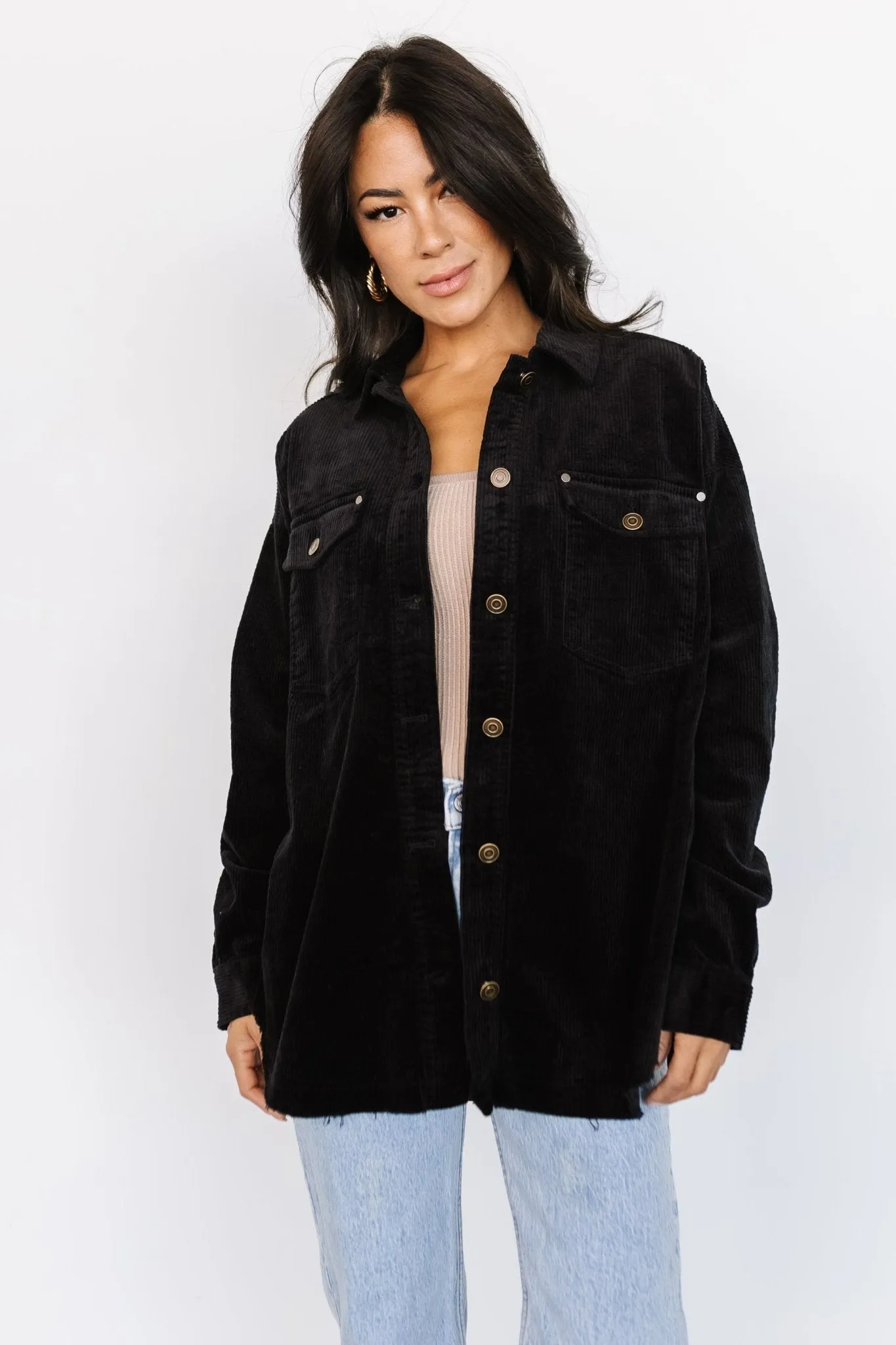 Greeley Corduroy Jacket | Black sold by Baltic Born product image thumbnail 4