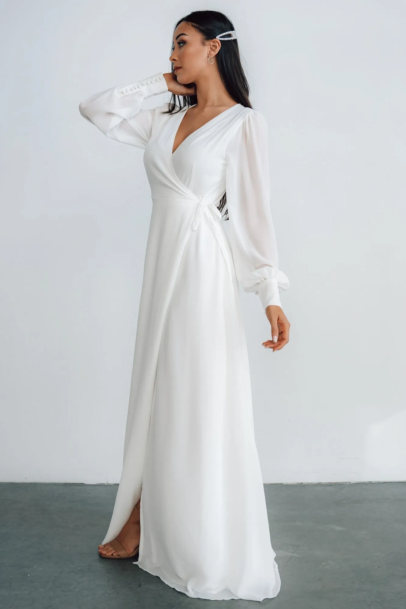 Kelsey Wrap Dress | Off White sold by Baltic Born product image thumbnail 4