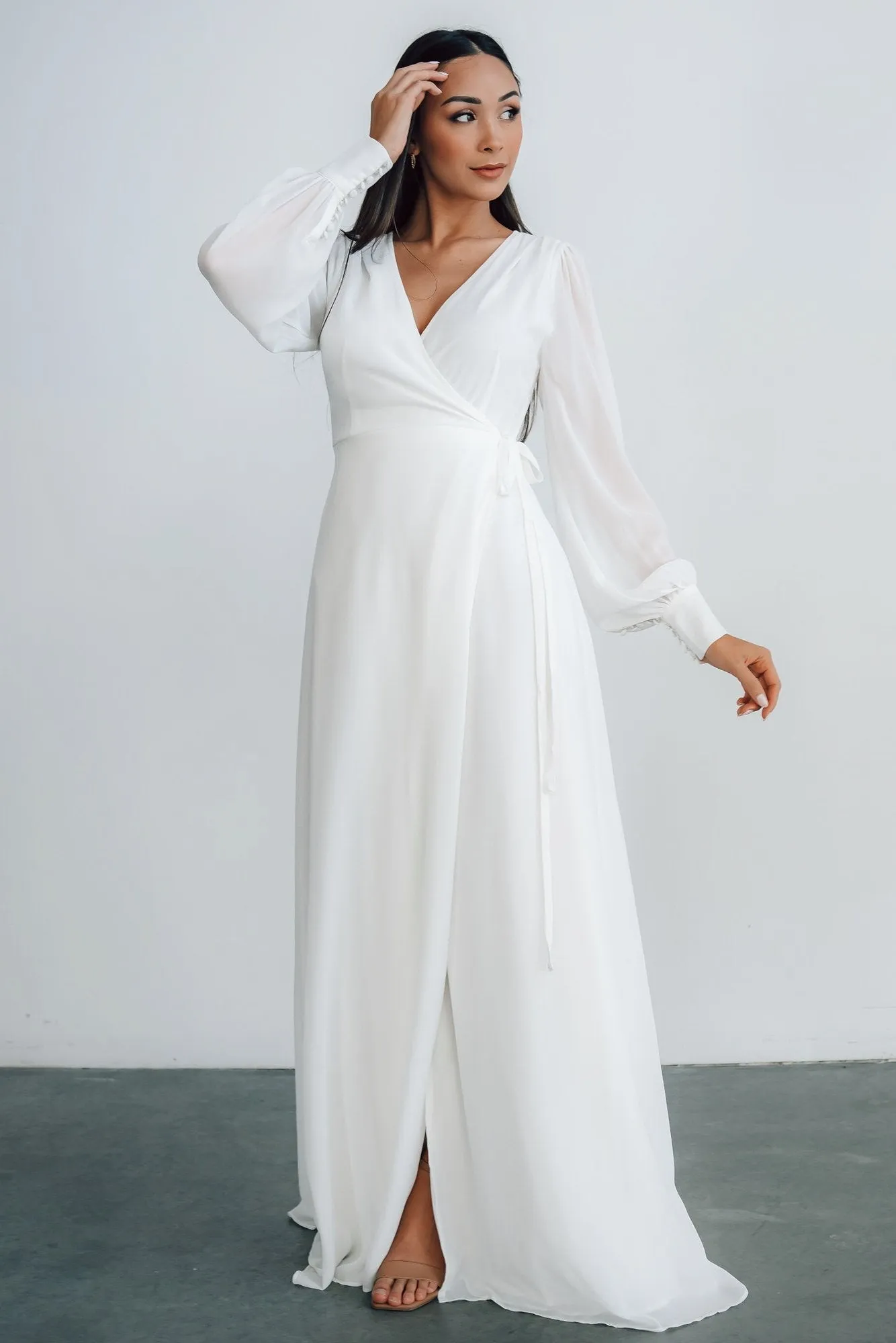 Kelsey Wrap Dress | Off White sold by Baltic Born