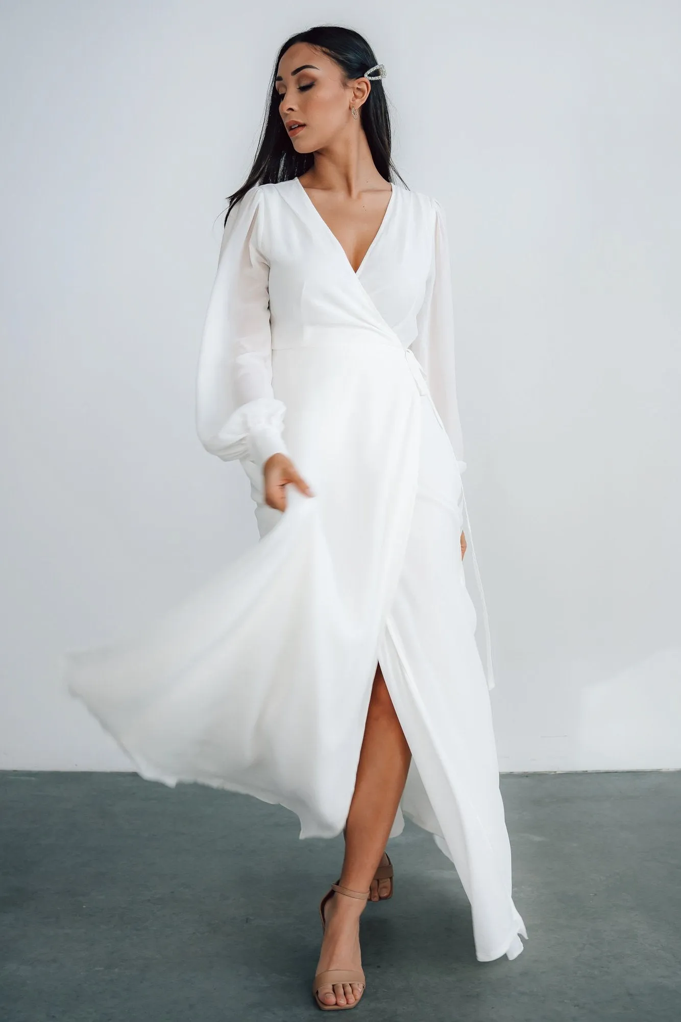 Kelsey Wrap Dress | Off White sold by Baltic Born product image thumbnail 3