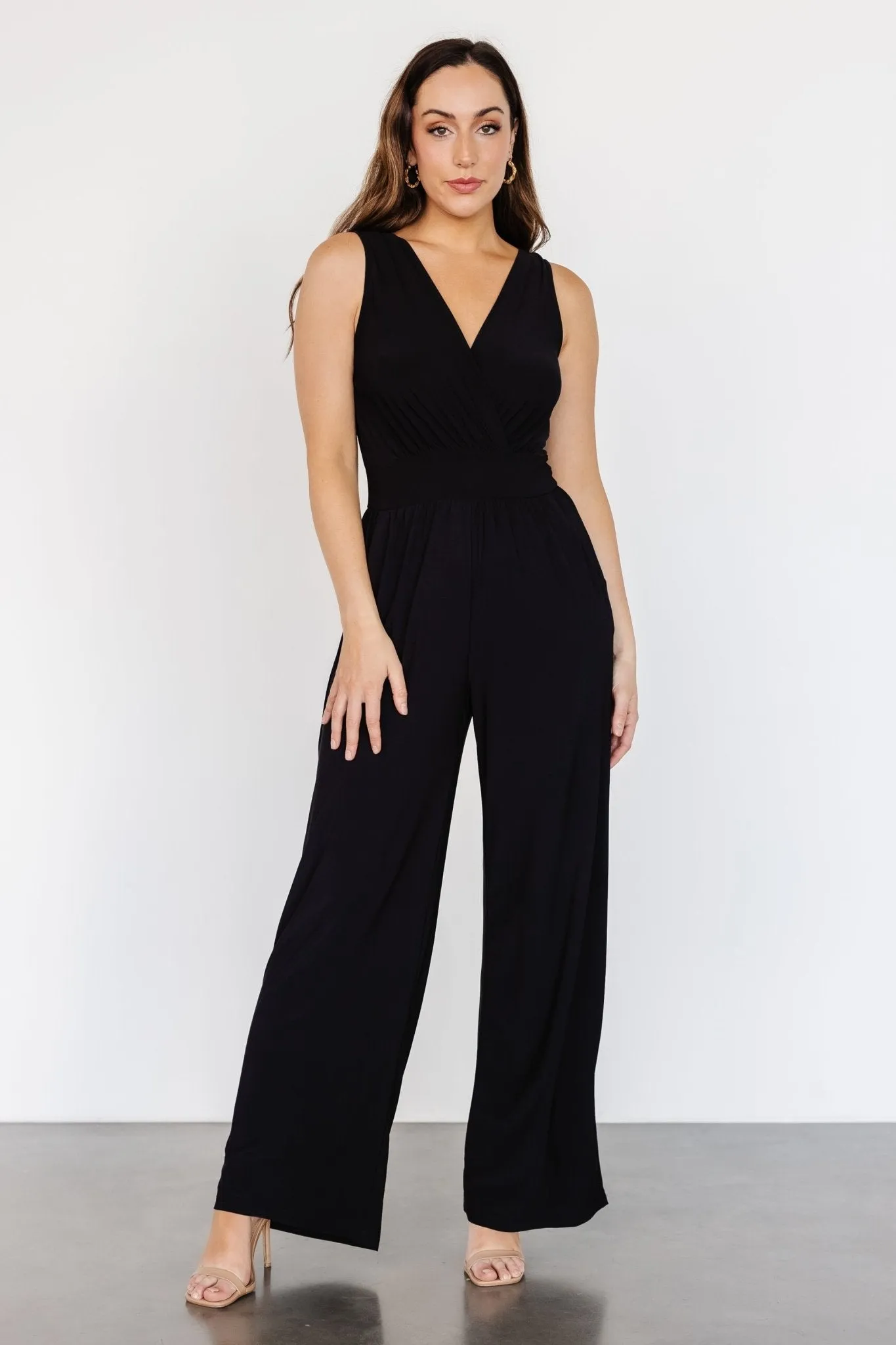 Rudie Sleeveless Jumpsuit | Black sold by Baltic Born