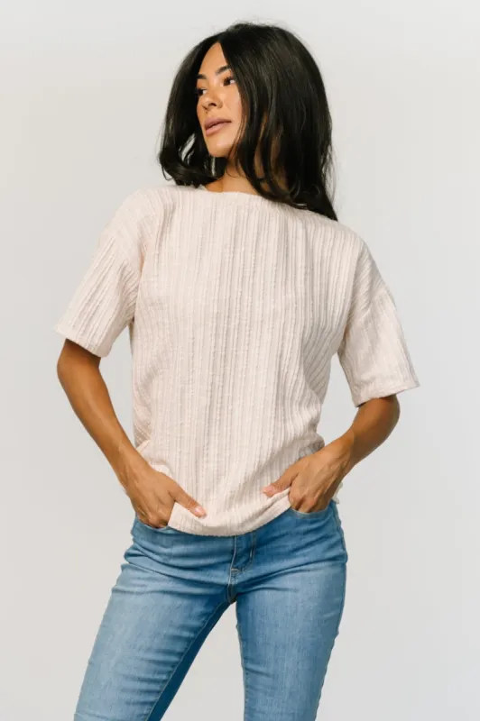 Roxi Open Back Tie Top | Natural made by Gilli