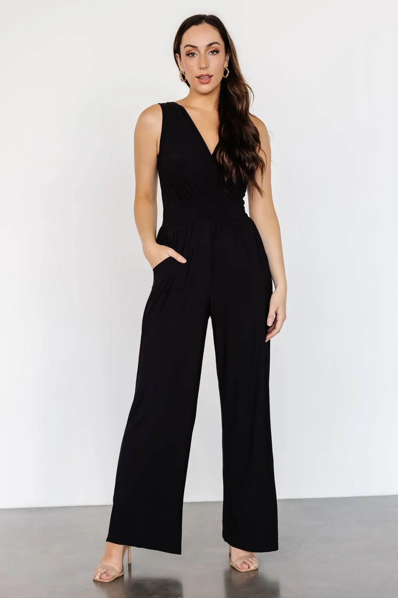 Rudie Sleeveless Jumpsuit | Black sold by Baltic Born product image thumbnail 5