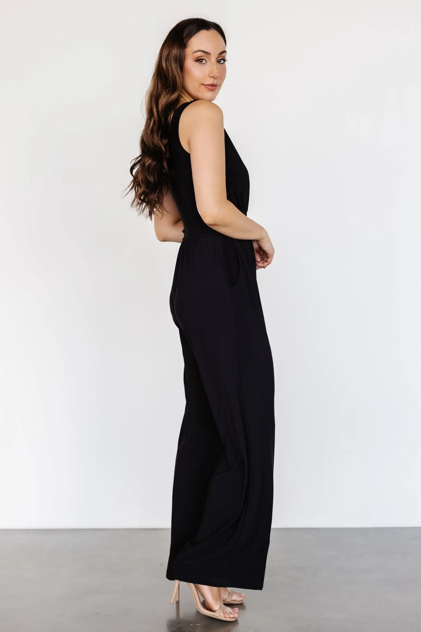 Rudie Sleeveless Jumpsuit | Black sold by Baltic Born product image thumbnail 3