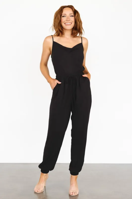 Monterey Tank Jumpsuit | Black sold by Baltic Born