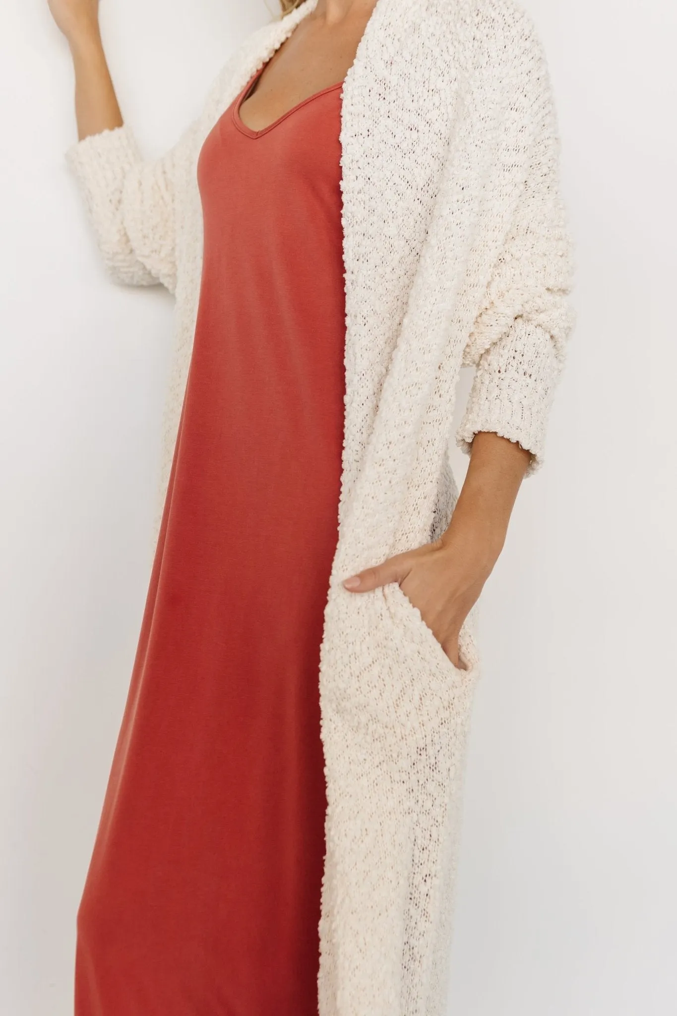 Zonda Long Cardigan | Cream sold by Baltic Born product image thumbnail 2