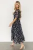 Arabella Embroidered Tulle Maxi Dress | Navy + Gold sold by Baltic Born