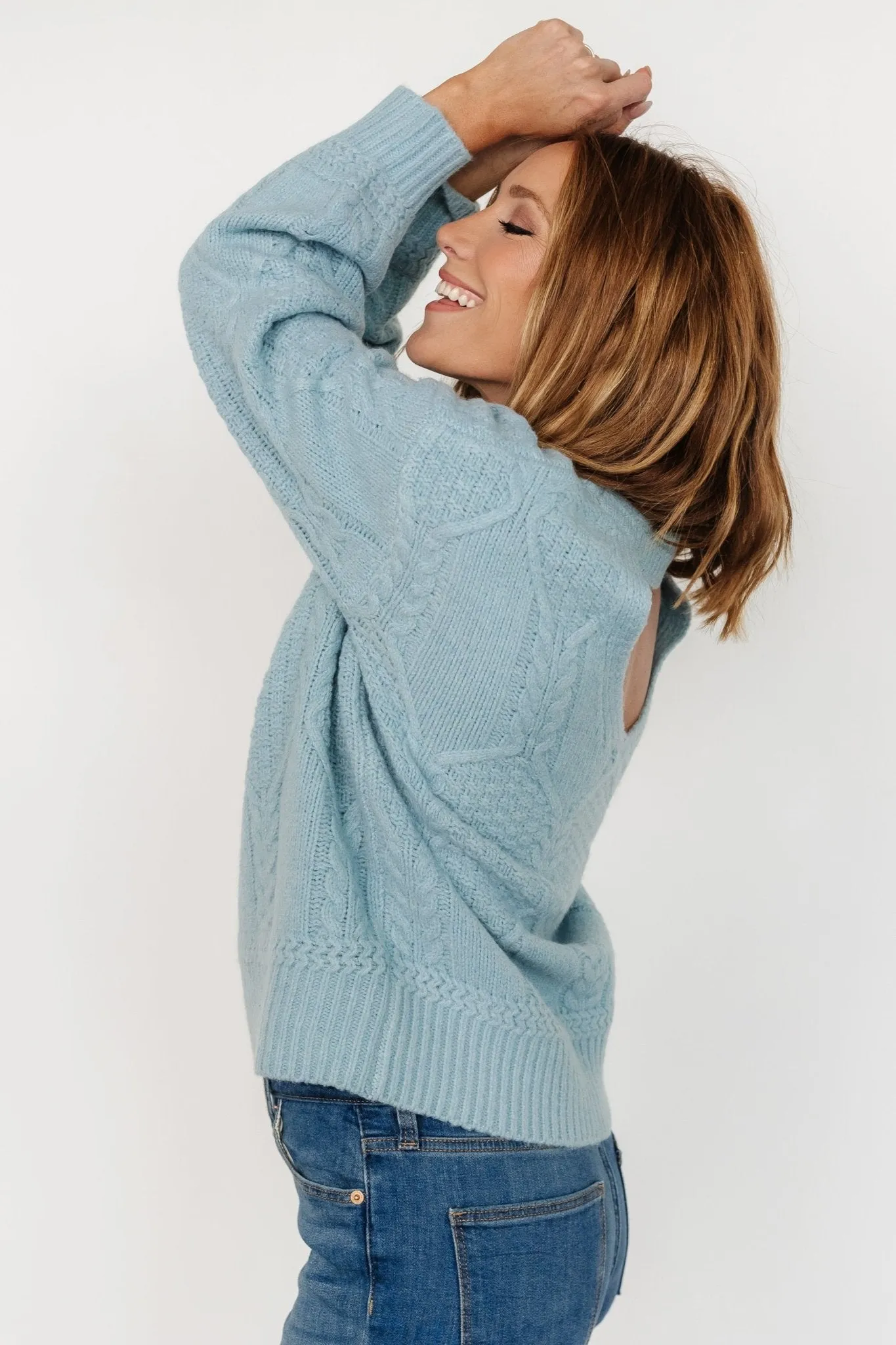 Sheffield Knit Sweater | Light Blue sold by Baltic Born product image thumbnail 3
