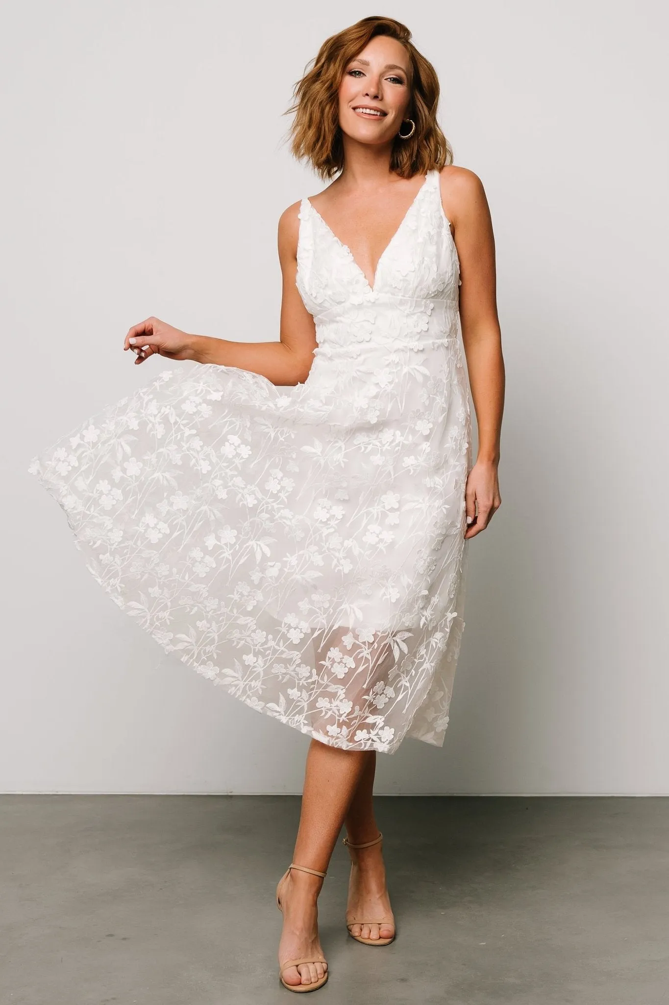 Larissa Midi Dress | Off White sold by Baltic Born product image thumbnail 4