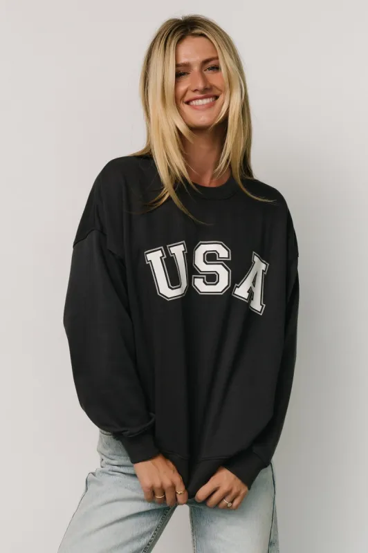 USA Oversized Sweatshirt | Navy sold by Baltic Born