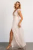 Adalyn Shimmer Maxi Dress | Champagne sold by Baltic Born