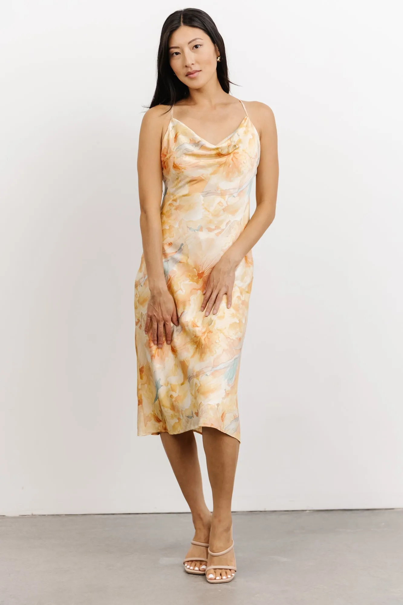 Katarina Slip Midi Dress | Sunrise Print sold by Baltic Born product image thumbnail 4
