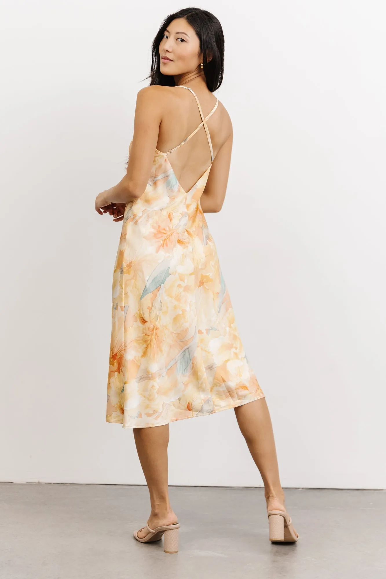 Katarina Slip Midi Dress | Sunrise Print sold by Baltic Born product image thumbnail 2