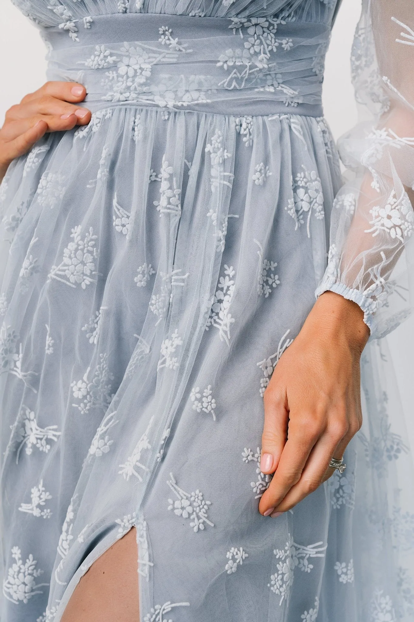 Isabelle Tulle Maxi Dress | Light Blue sold by Baltic Born product image thumbnail 2