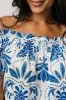 Santorini Off Shoulder Top | White + Blue sold by Baltic Born