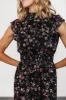 Kearny Ruffle Maxi Dress | Midnight + Gold Multi sold by Baltic Born