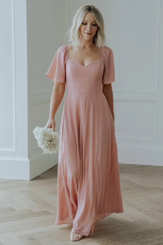 Leidy Off Shoulder Maxi Dress | Sage Multi sold by Baltic Born
