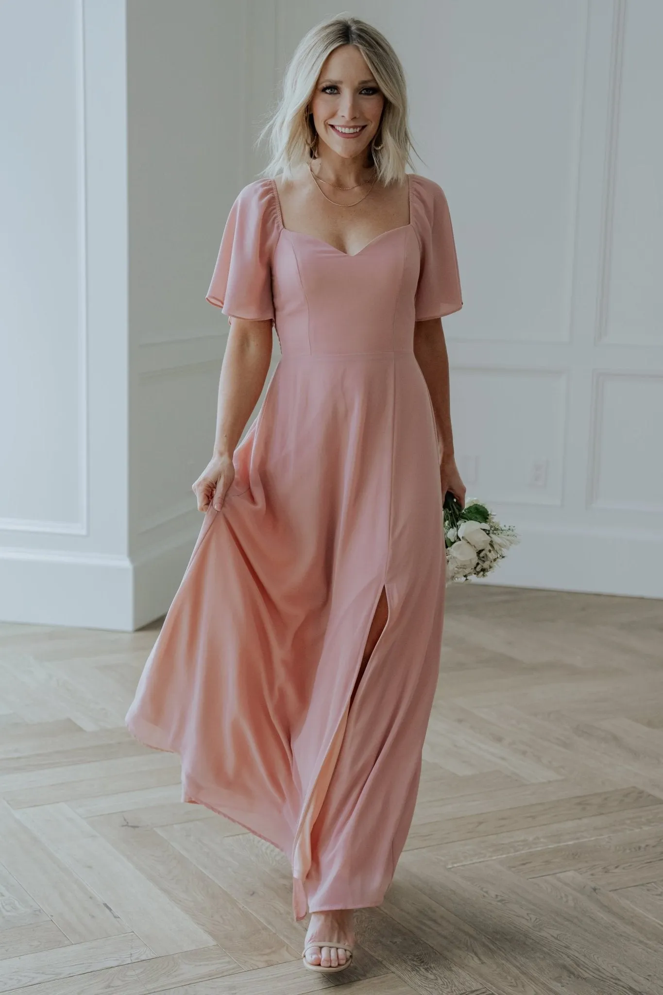 Sierra Sweetheart Maxi Dress | Blush sold by Baltic Born
