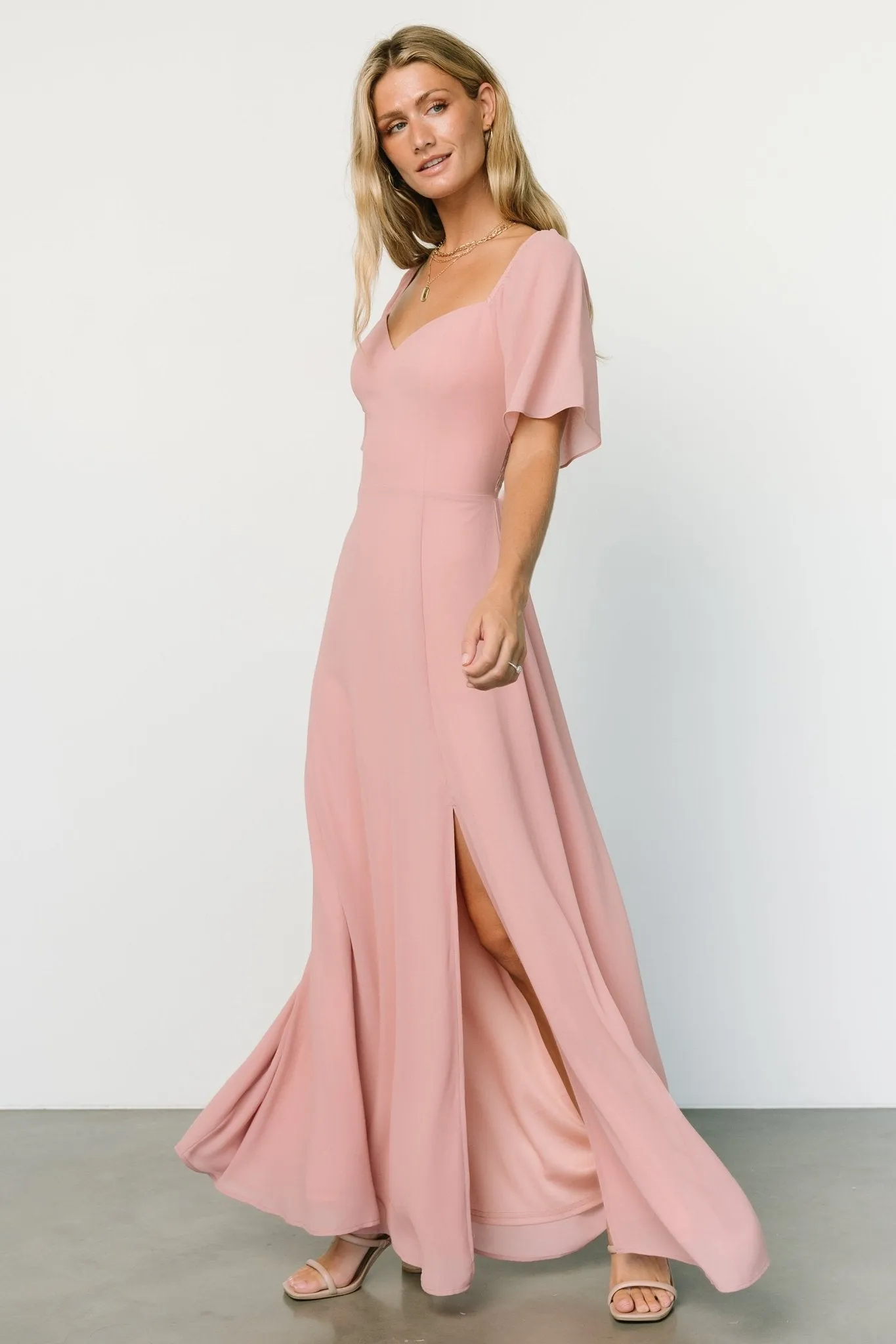 Sierra Sweetheart Maxi Dress | Blush sold by Baltic Born product image thumbnail 4