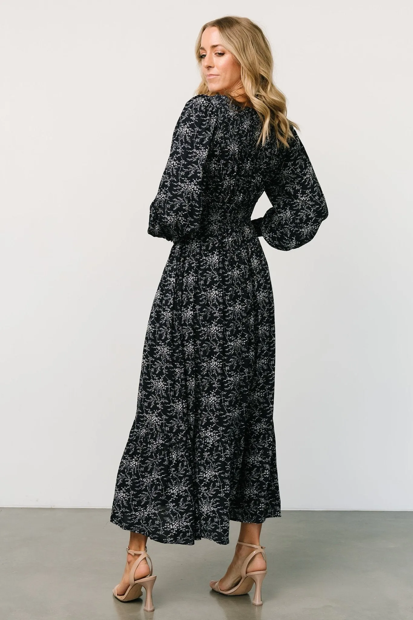 Dakota Maxi Dress | Navy Print sold by Baltic Born product image thumbnail 4
