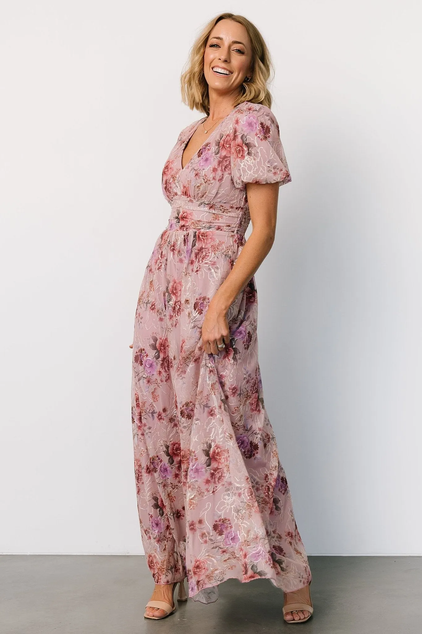 Ardley Maxi Dress | Orchid Floral sold by Baltic Born