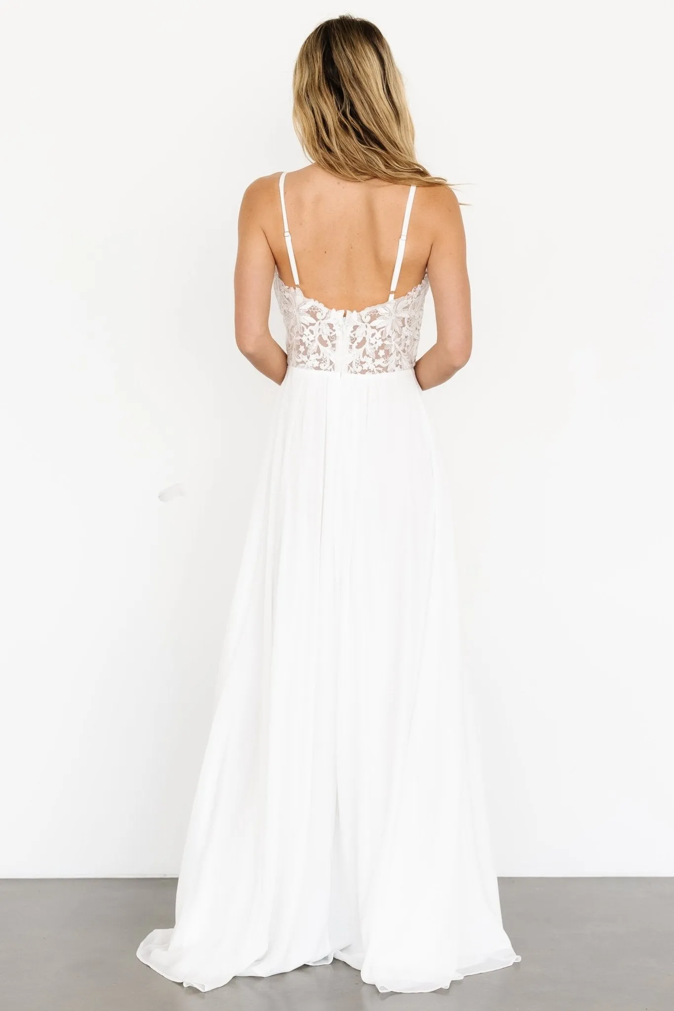 Samantha Lace Top Gown | Off White sold by Baltic Born product image thumbnail 5