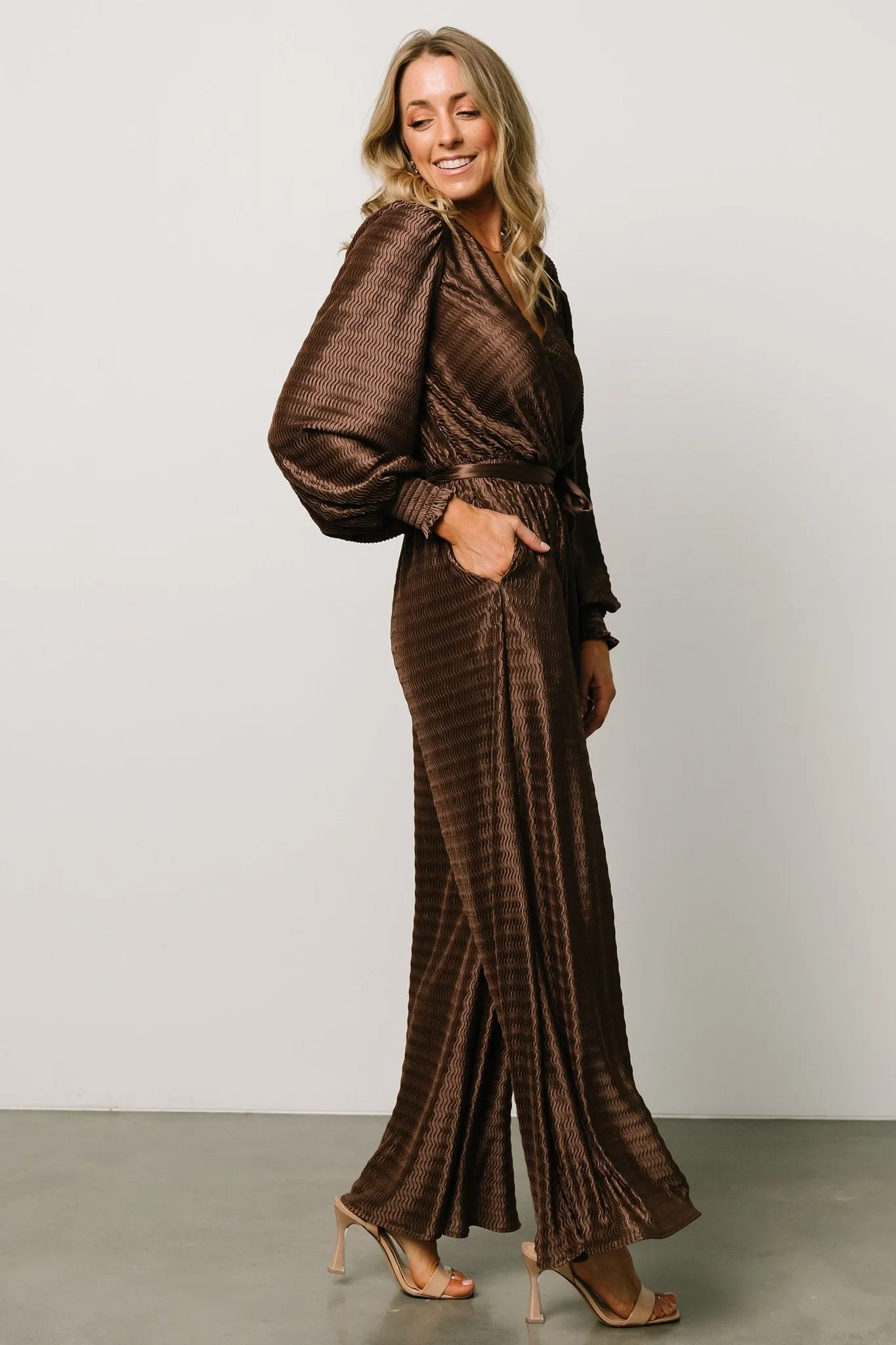 Gabriel Jumpsuit | Brown sold by Baltic Born product image thumbnail 3