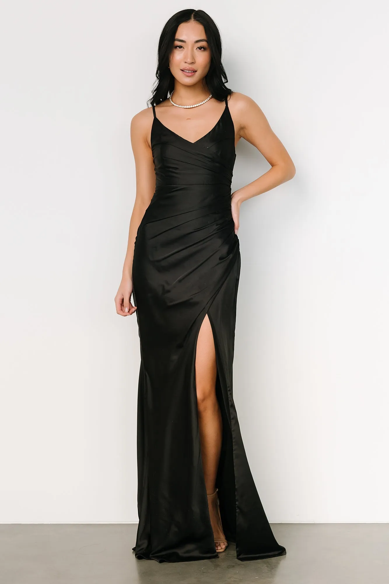 Monet Satin Gown | Black sold by Baltic Born product image thumbnail 2