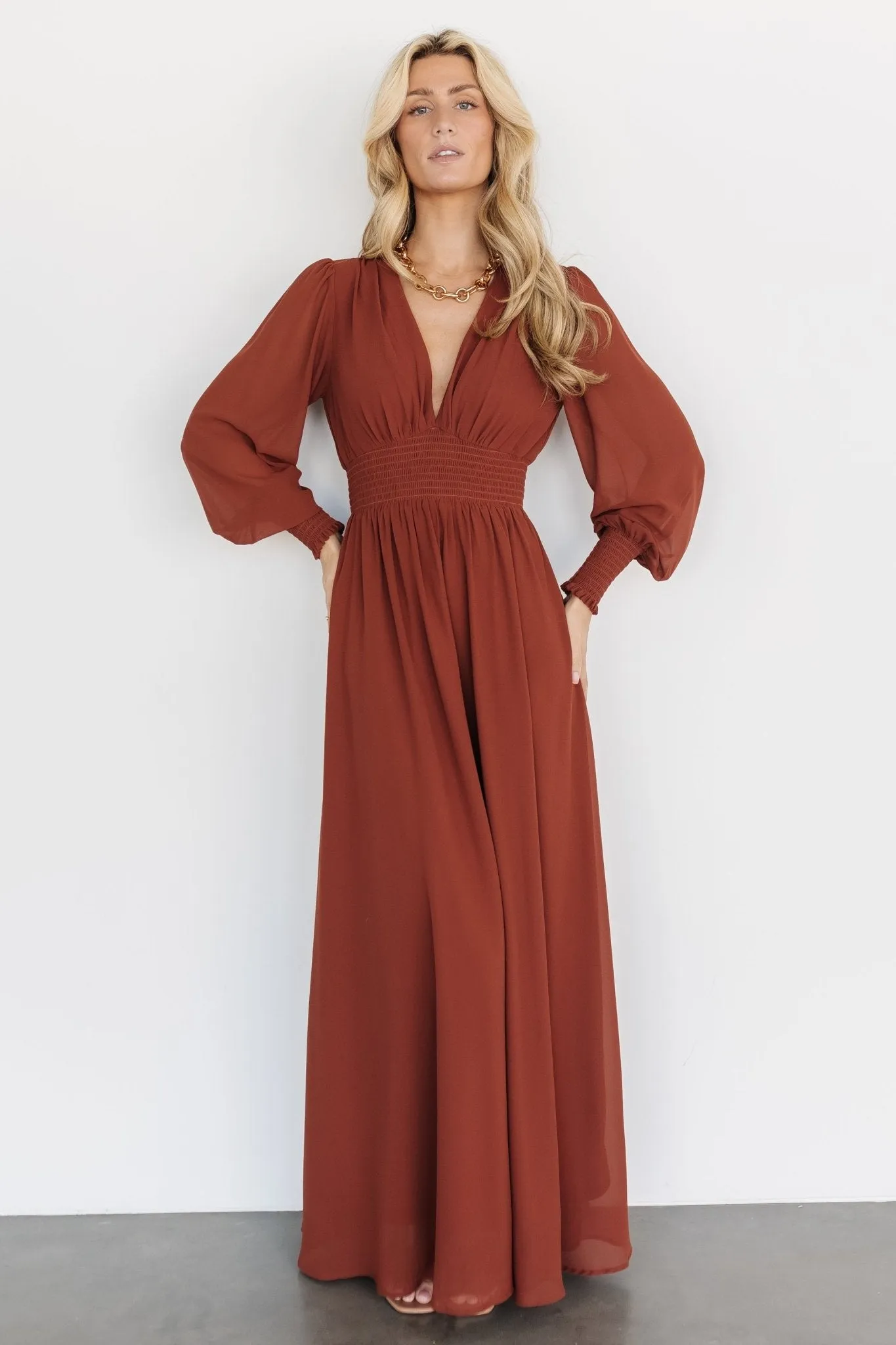 Olivia Maxi Dress | Cinnamon sold by Baltic Born product image thumbnail 2