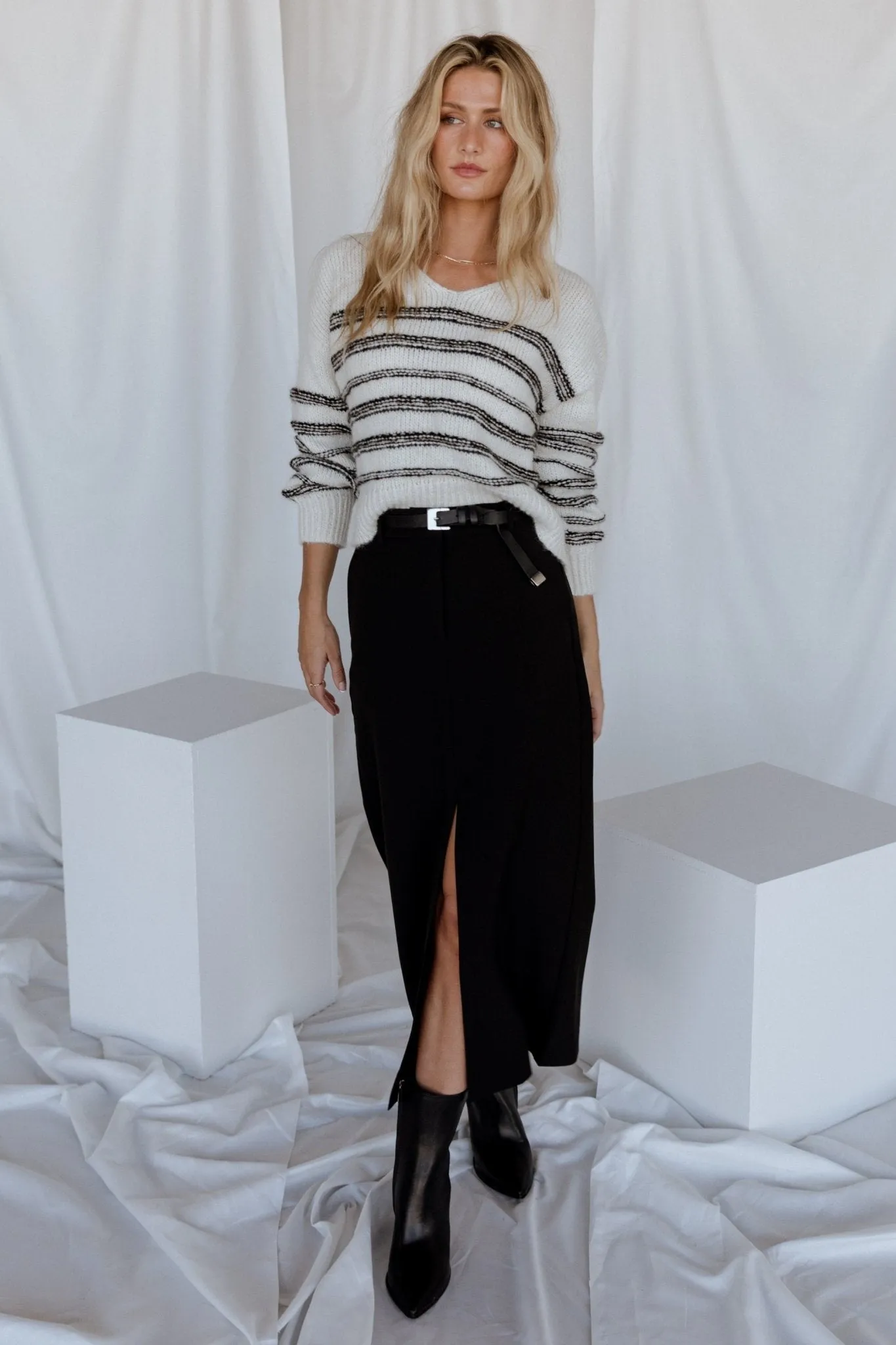 Devon Pencil Skirt | Black sold by Baltic Born