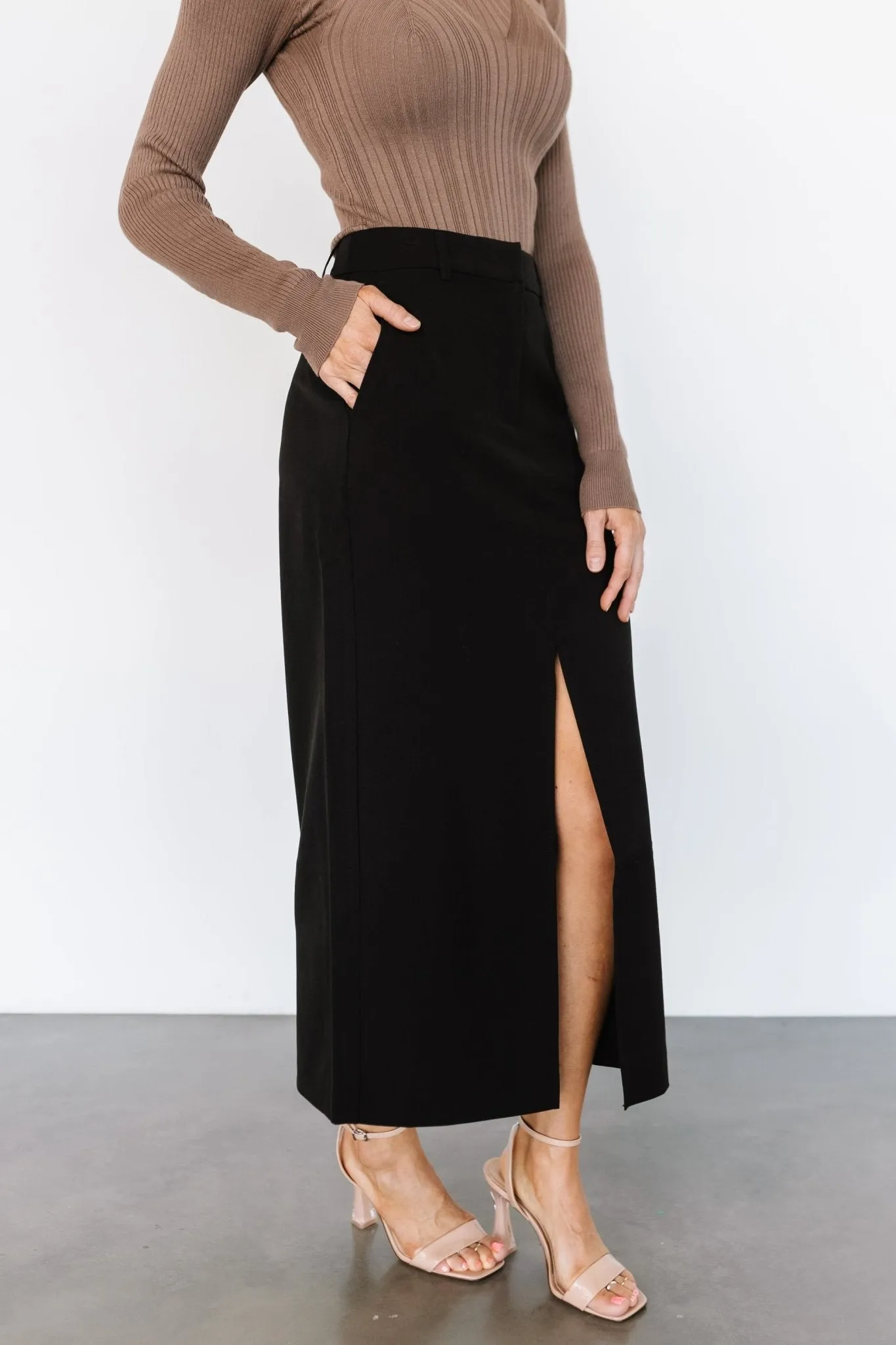 Devon Pencil Skirt | Black sold by Baltic Born product image thumbnail 5