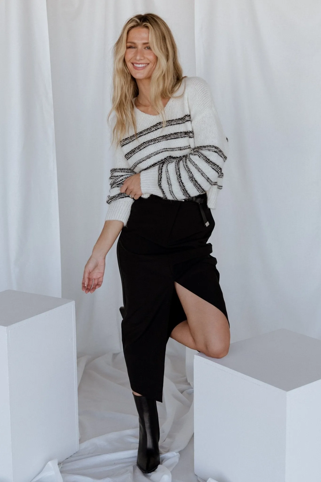 Devon Pencil Skirt | Black sold by Baltic Born product image thumbnail 4